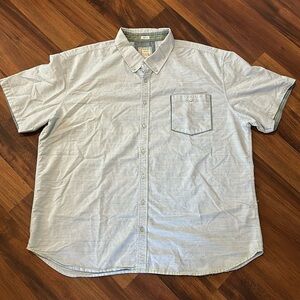 Colours Alexander Julian Light Blue Short Sleeve Button Down Shirt 4XL